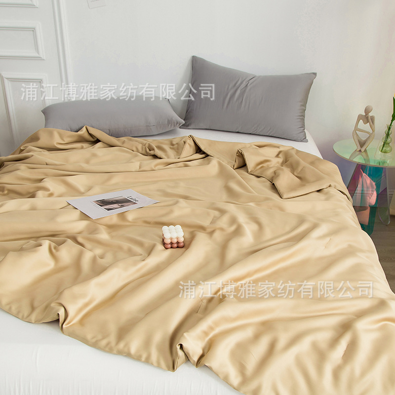 New modern and simple Muji 60s Tencel quilt, all-cotton quality ice silk summer cooling quilt, washed cotton air-conditioned quilt pic 15