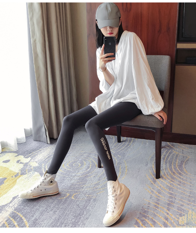 Shark skin leggings for women to wear outside in spring and autumn, high-waisted shark pants wholesale, thin slimming legs and lifting buttocks yoga Barbie pants pic 22
