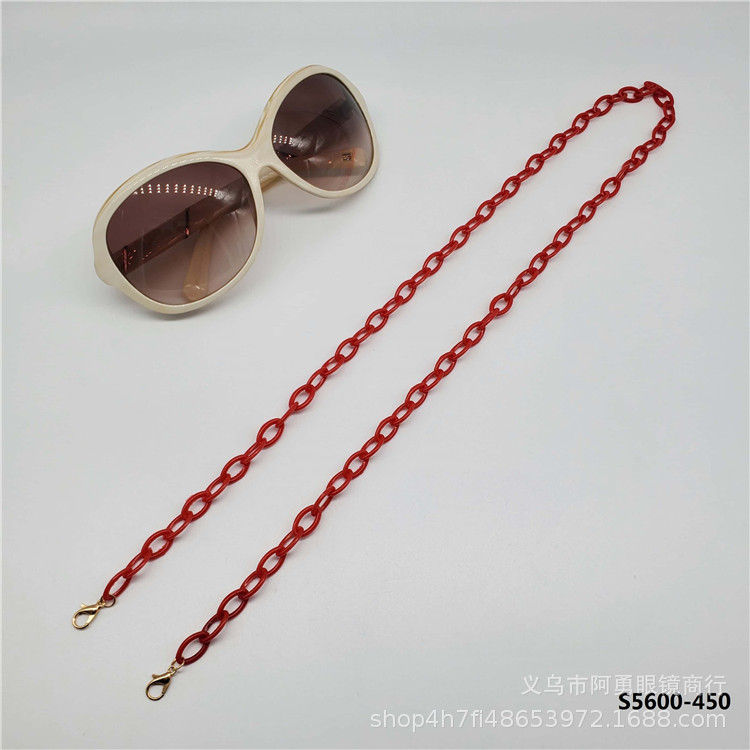 Custom nueva moda simple personalizado acrílico eyewear cadena eyewear colgante cuello anti-caída eyewear cuerda 23121 pic 8