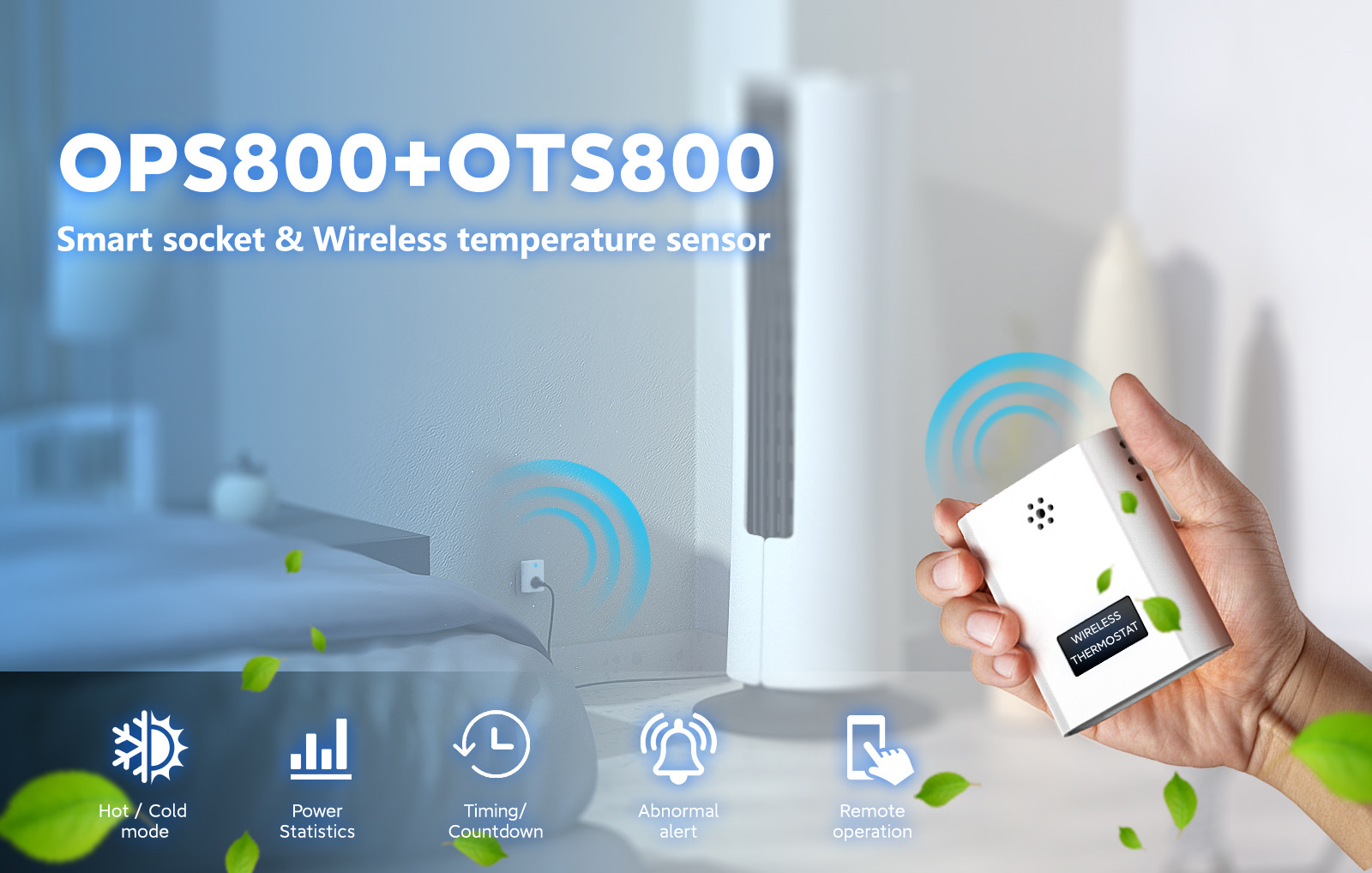 WiFi smart temperature-controlled electricity meter socket temperature control and electricity consumption statistics function pic 8