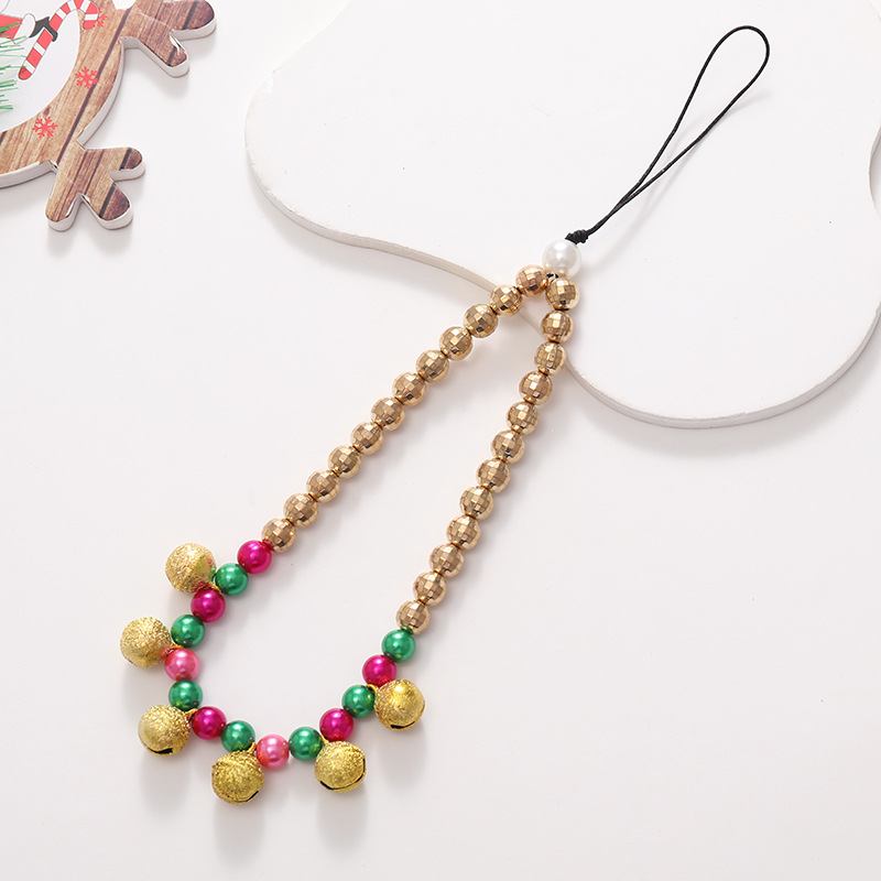 New Christmas series mobile phone chain, Santa Claus beaded short Christmas tree pendant, wrist strap anti-loss chain pic 11