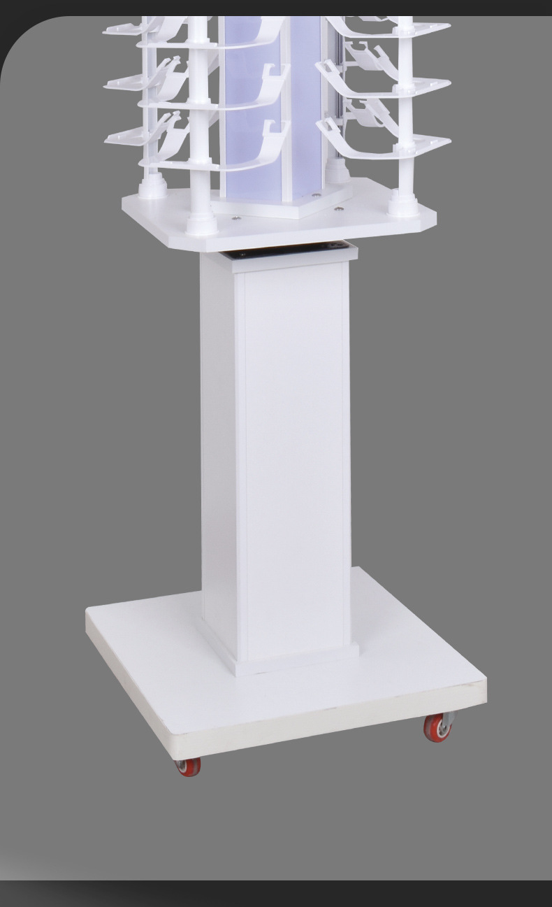 灯光旋转眼镜店太阳镜陈列架落地式眼镜展示架超市商场展示架展柜详情11