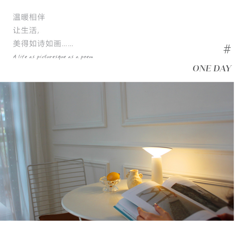 Mini bar counter, small iLED table lamp, store atmosphere light, home bedroom touch three-color stepless dimming pic 17