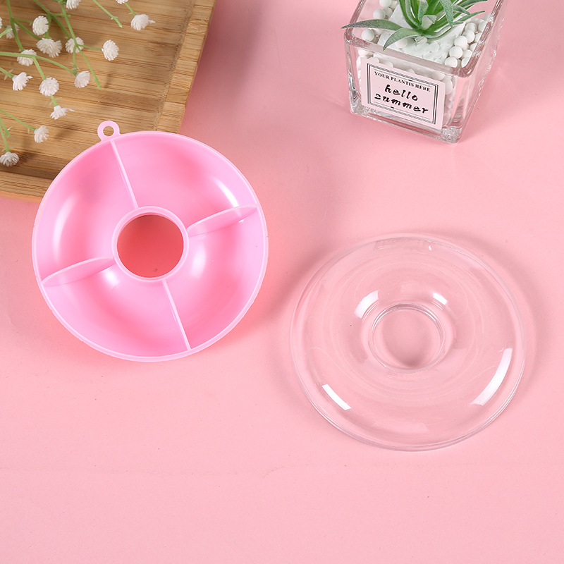 儿童diy包装饰品皮筋卡通收纳盒可爱玩具挂钩塑料盒透明厂家批发详情2