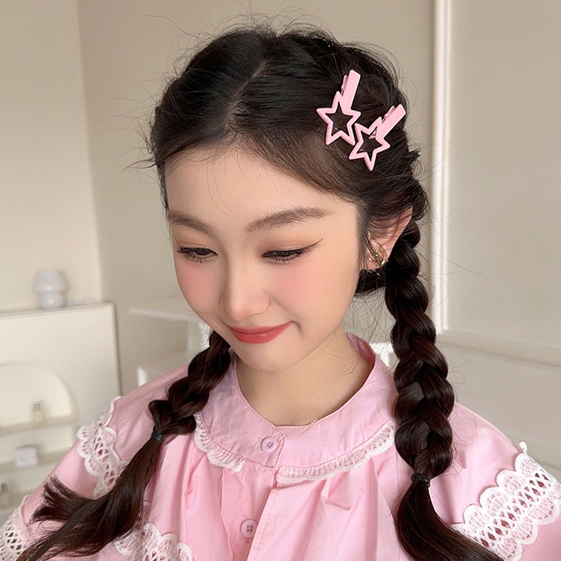 星星发夹y2k多巴胺卡子女儿童配饰头饰bb刘海夹五角星鸭嘴夹批发详情24