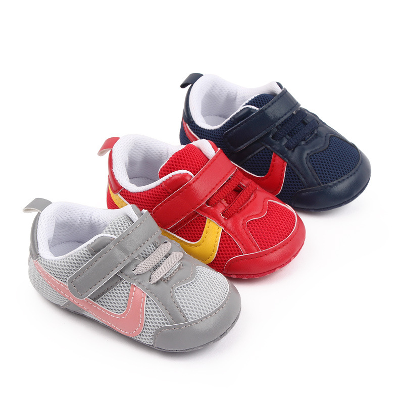 3-6-12 months old baby shoes: Comfortable and breathable mesh baby shoes, anti-slip soft-soled walking shoes M22-3 pic 3