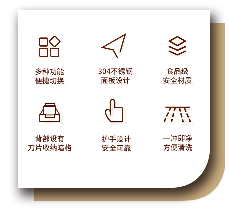 跨境多功能切菜器不锈钢面板套装家用厨房手动切片切丝磨蓉神器详情2