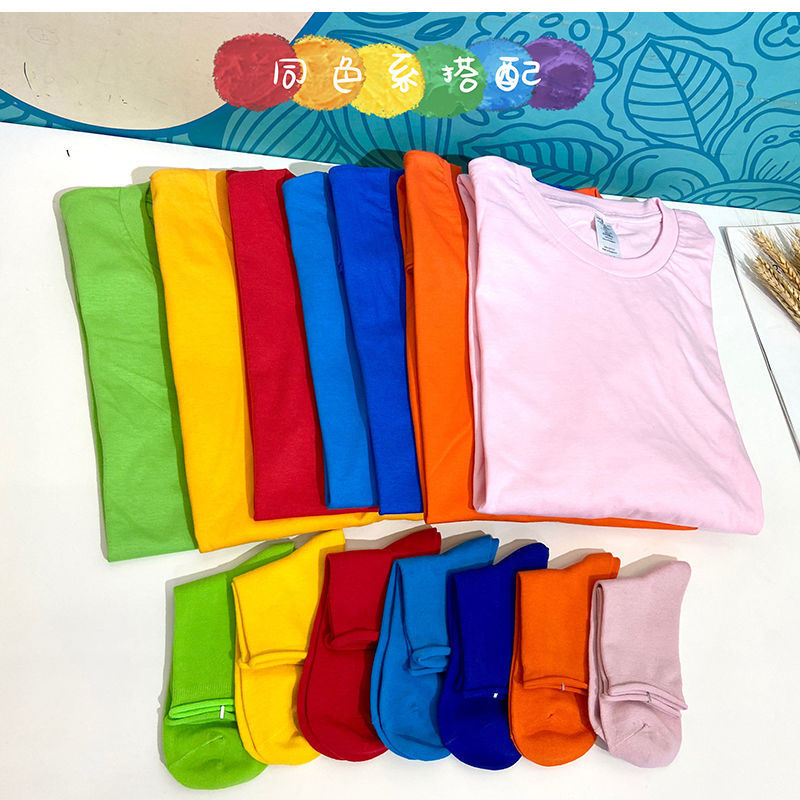 纯色袜子学院风闺班服色针织中筒袜女果色堆堆袜百搭彩色长袜潮详情9