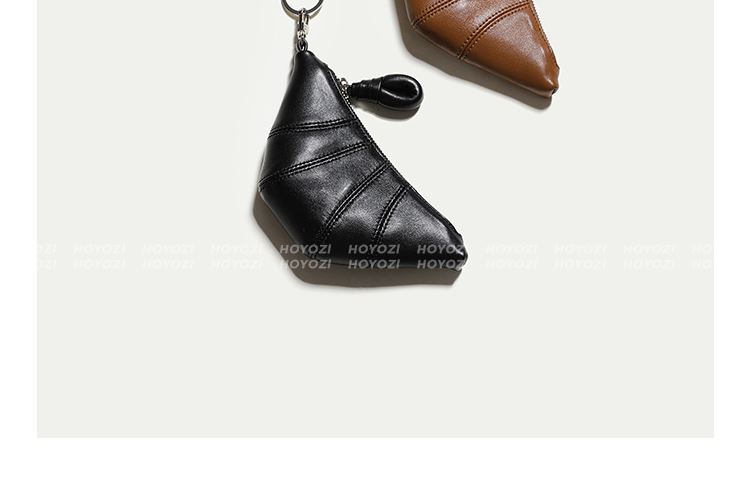 【小优家包包】PU超柔软皮牛角包零钱包卡包挂脖包包女款mini小包详情7