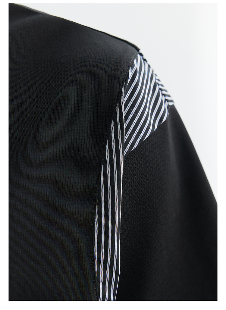 Quick-drying ice silk cotton black cool patchwork lapel short-sleeved T-shirt for men 2024 summer trendy new half-sleeved polo shirt pic 26