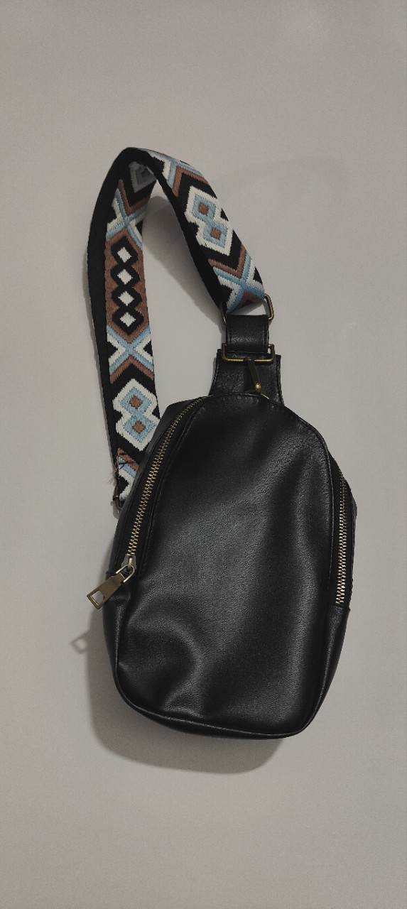 2022年欧美复古胸包pu纯色斜挎包腰包SLING BAG波西米亚胸包详情24