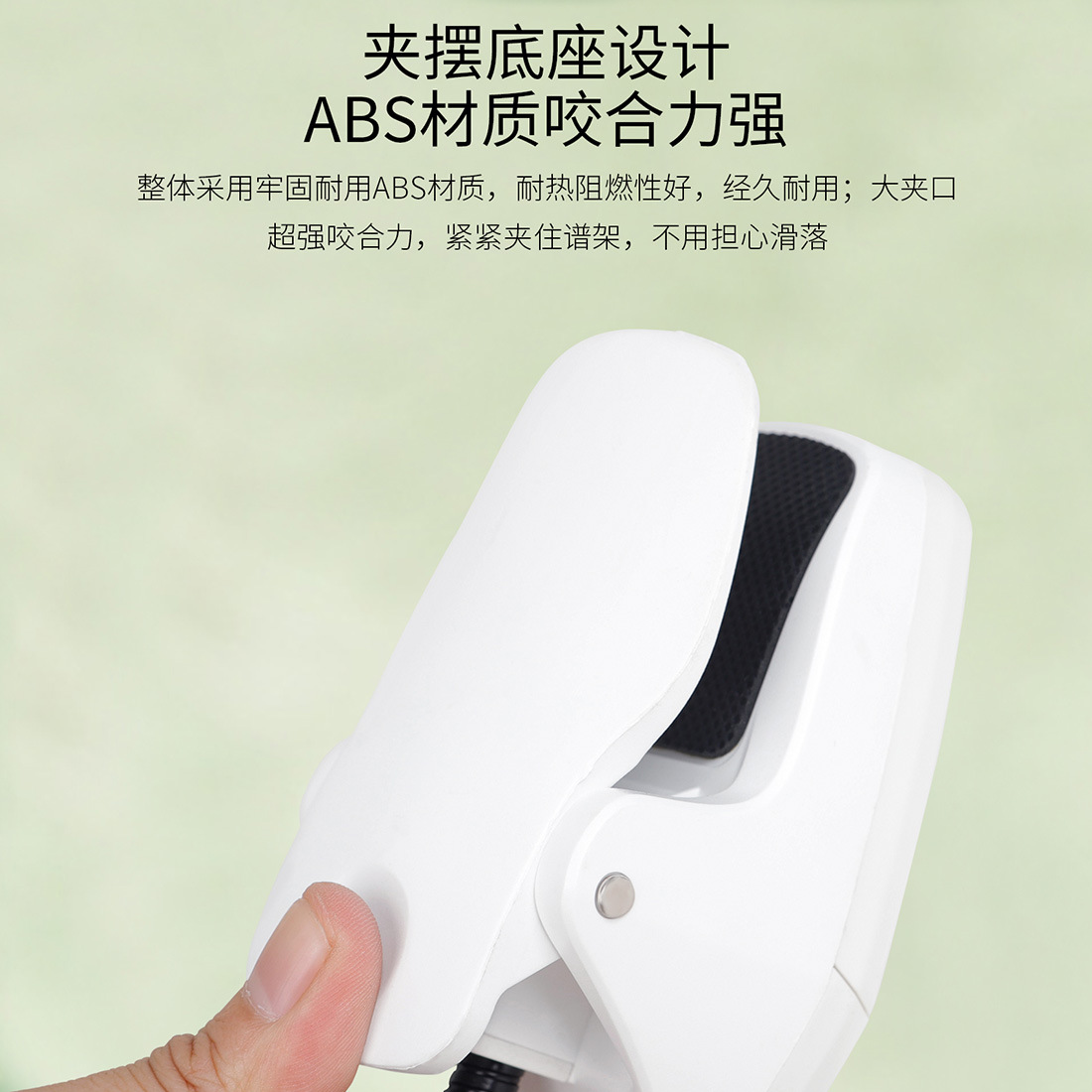 Factory direct sales LED dual-clip reading lamp, USB charging desktop piano lamp, eye-protecting sheet music lamp, dormitory desk lamp pic 6