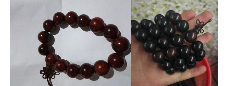 Lao red rosewood bracelets, prayer beads, couple accessories, old material rosewood beads, sandalwood cultural play beads pic 19