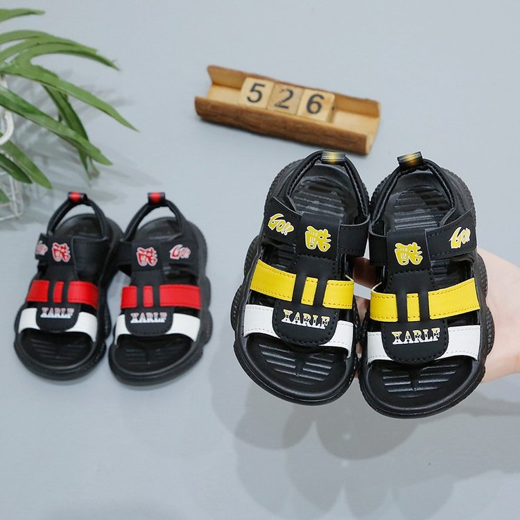 儿童沙滩凉鞋2024新款手工上线防滑耐磨时尚舒适软皮凉鞋宝宝凉鞋详情5