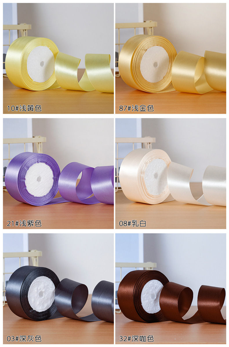 4cm satin ribbon handcrafted rose material packaging gift box decorative ribbons, ribbons, webbing ribbons wholesale pic 12