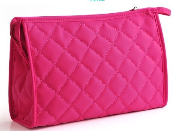 时尚韩版糖果色绣格化妆包手拿化妆包 新款小化妆包厂家直销批发详情5