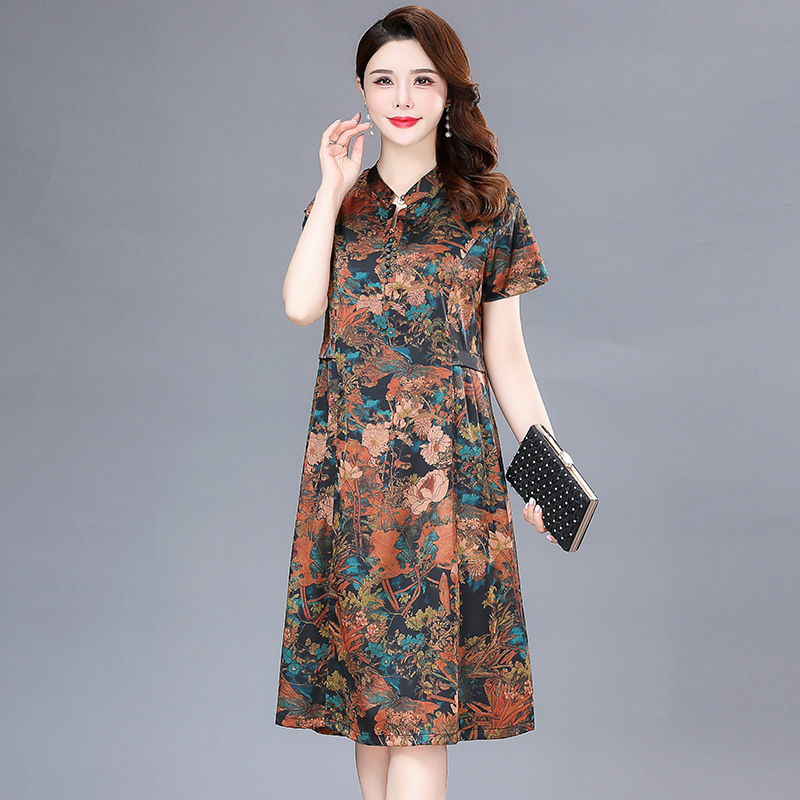 中腰妈妈裤子女春秋2024新款休闲垂感长裤中年休闲裤春中老年女裤详情6