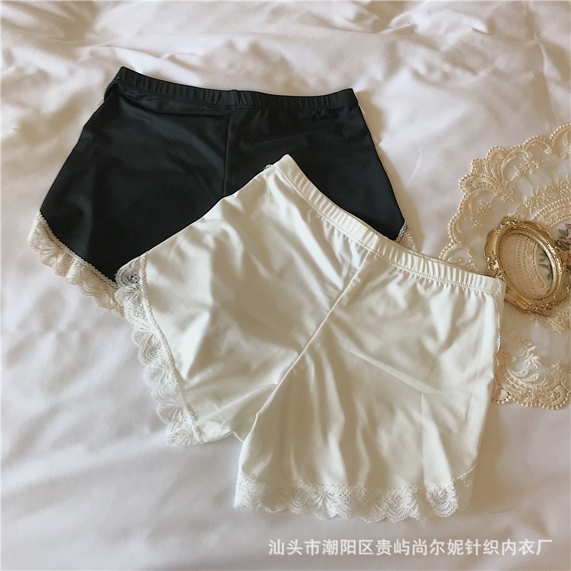 Summer anti-glare safety pants with lace edges and leggings. Women can wear high-waisted anti-glare pants on the outside and safety shorts on the inside pic 13