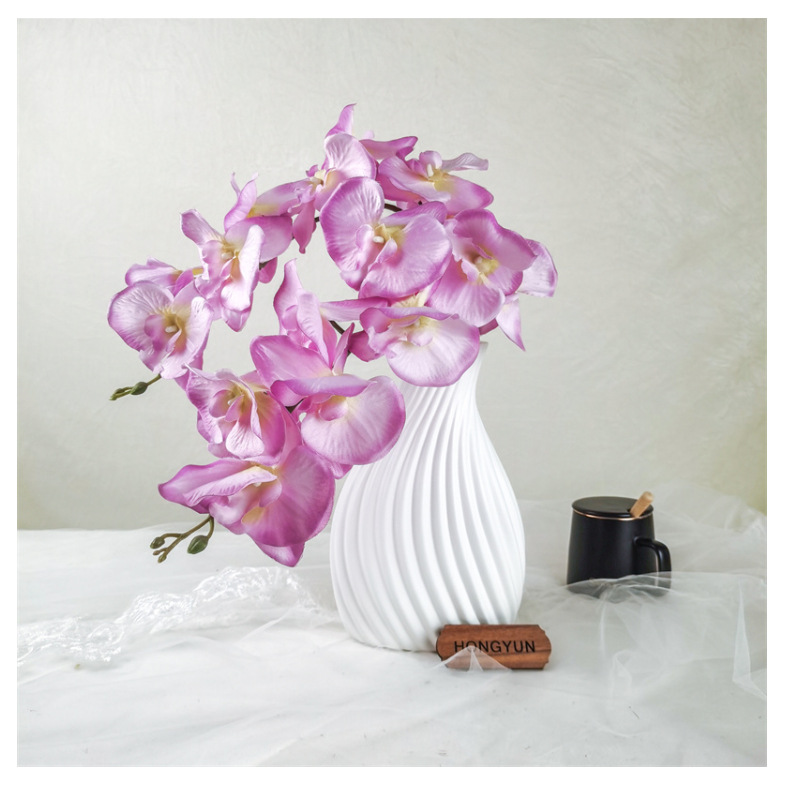 蝴蝶兰仿真花假花婚庆家居庆典装扮户外酒店装饰拍照摄影道具详情20