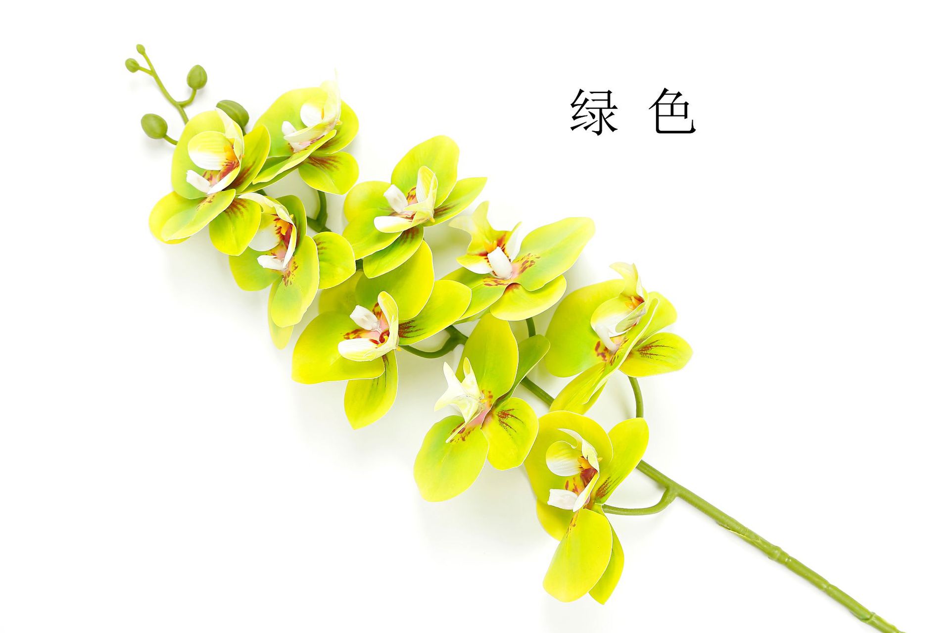 Artificial Phalaenopsis artificial flower home decoration artificial flower hand feel film 9-head Phalaenopsis artificial flower factory wholesale pic 13