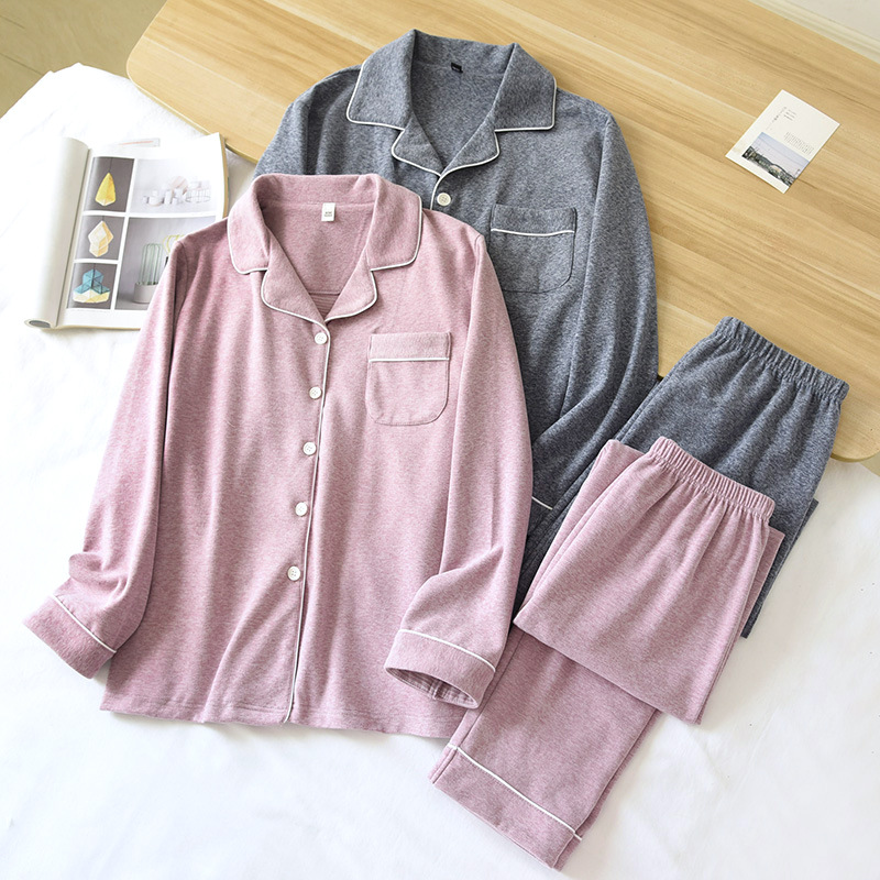 Colorful German fleece warm pajamas for women, long sleeves and long pants with fleece for autumn and winter, home wear sets for men, thermal thermal long Johns and long pants pic 3
