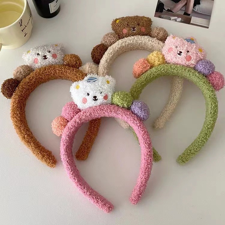 Korean-style fashionable and versatile bow headband, simple solid-color fabric sponge headband, high top headband, headwear and hairpin pic 2