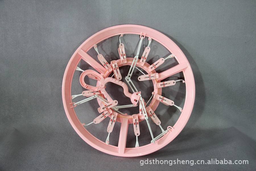 晾晒用品16头圆形袜子毛巾内裤晒衣架 塑料晾晒架详情2