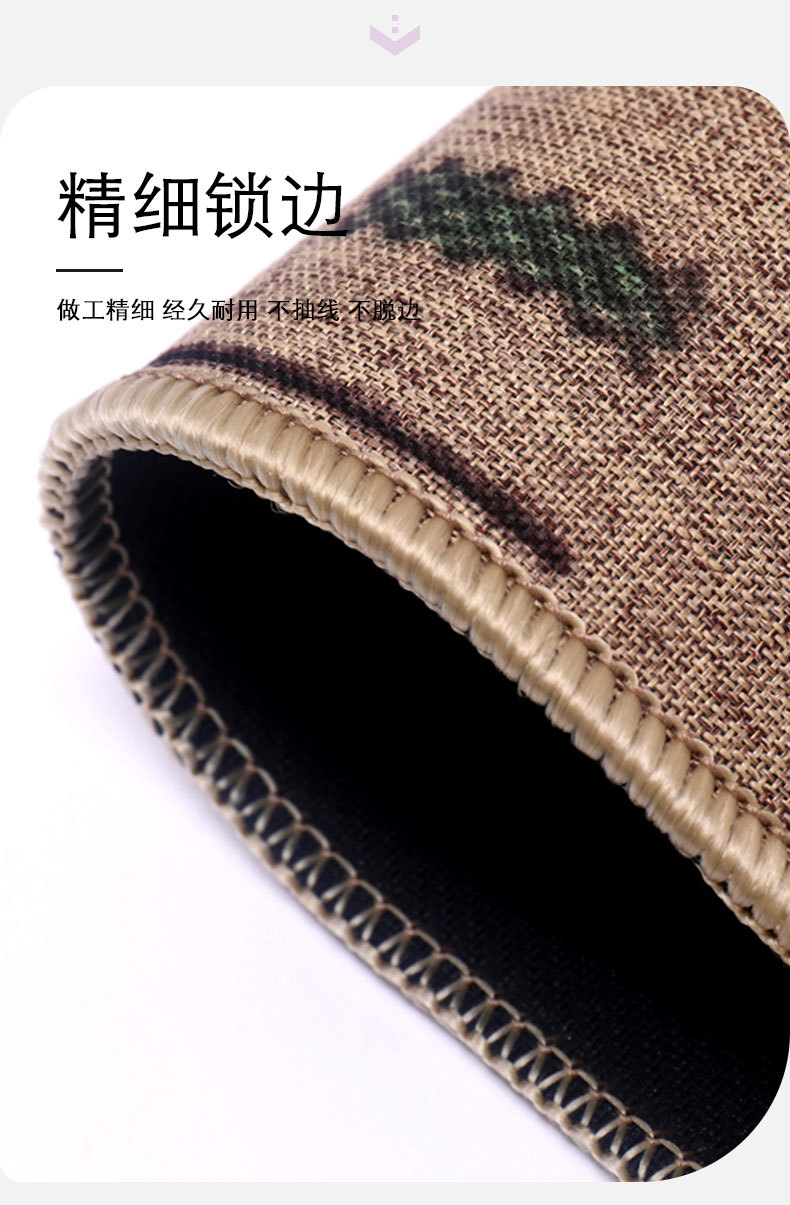 Japanese-style linen kitchen MATS, natural rubber bathroom anti-slip MATS, door MATS, bathroom and toilet anti-slip absorbent foot MATS pic 4