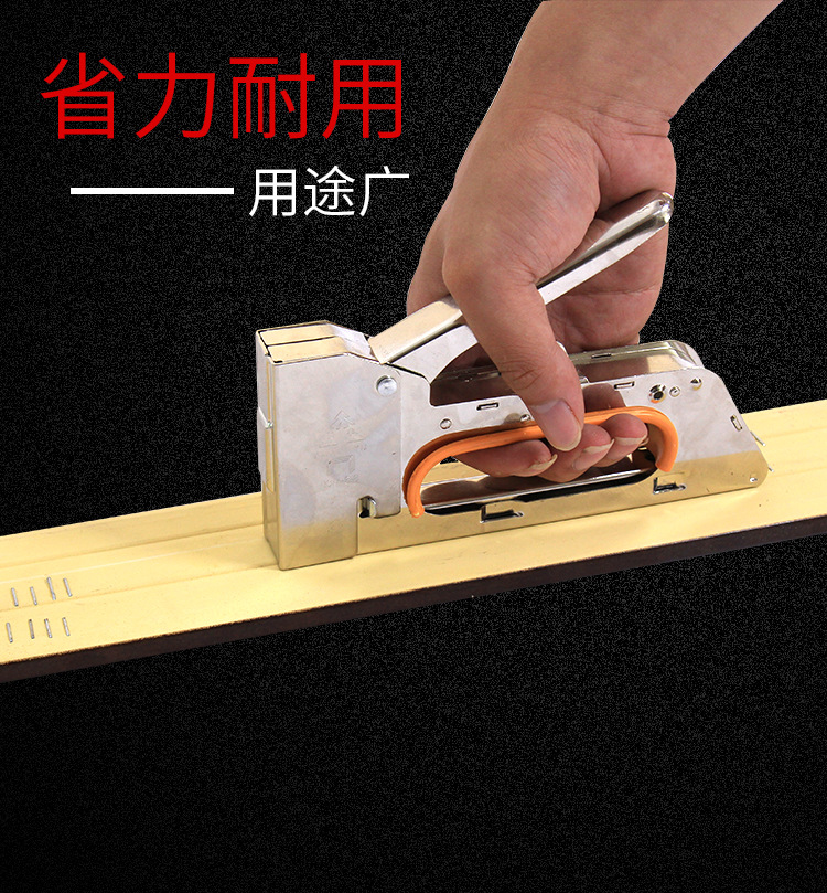 Manual nail coding machine, air nail driving machine, U-shaped nail machine, advertising tape oil painting 1008F nail driving and nail shooting machine pic 1