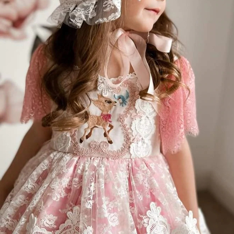 女童洛丽塔连衣裙定制童装小批量贴牌服装来图生产童裙加工定做详情9