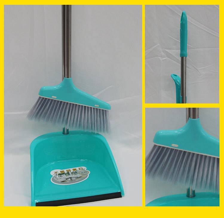 New material 1370 broom and dustpan set combination, color plastic broom sweeping and cleaning set, daily necessities for sweeping manufacturers pic 15