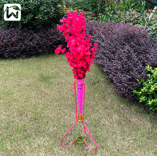 Wedding welcome corridor flower stand, passageway flower basket, rose iron basket, small cultural scene decoration props, basket supplies pic 22