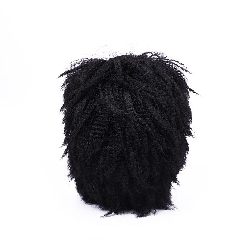 At the International Trade City, there is a performance of short and fluffy black hair, an anime wig, a small tooth-pressed curved art wig, and a hair wig pic 6