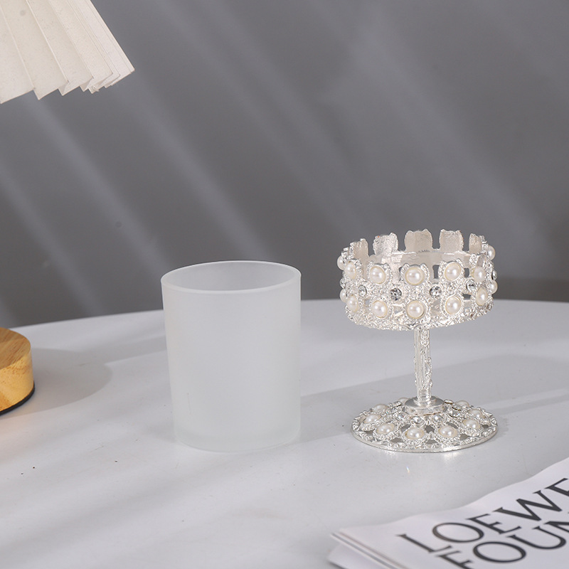 Factory direct sales of light luxury pearl romantic candlelight dinner handicrafts and ornaments, home living room and bedroom ornaments pic 3