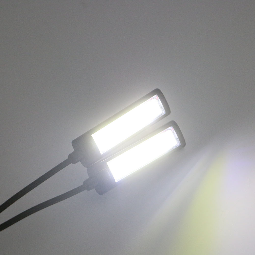 Dual-head book lamp with multi-angle adjustable battery type lighting pic 15