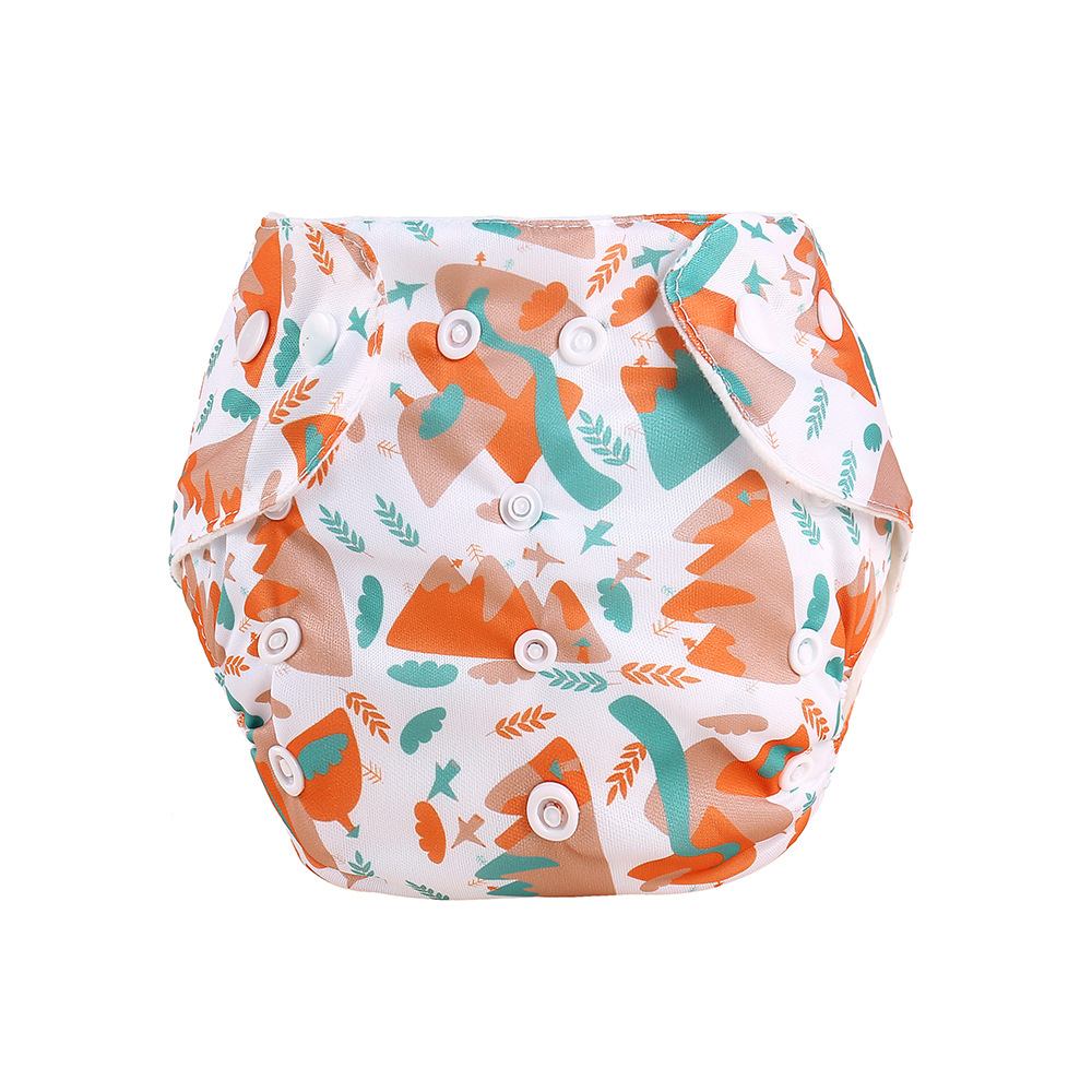 New thin, button-printed fabric diapers for babies, washable diaper pants, baby diaper bags and diaper pants pic 3