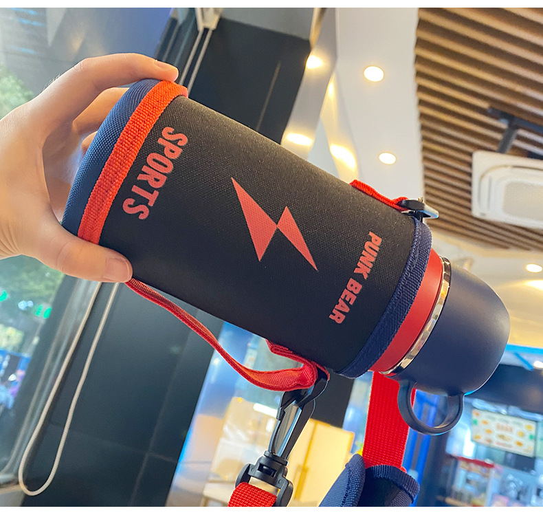 Punk Bear brand large-capacity 316 insulated flasks, 1L large water cups, portable outdoor water bottles, insulated cups wholesale pic 28