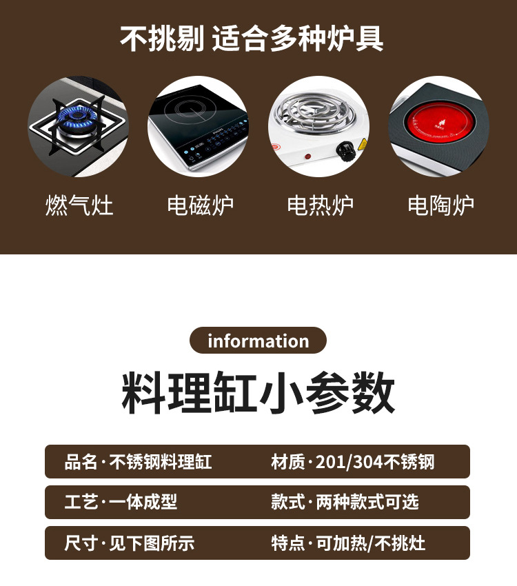 不锈钢盆加厚加深不锈钢汤盆不锈钢调料缸打蛋盆和面洗菜盆详情13