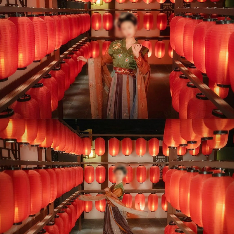 Ancient-style lanterns, Hanfu shooting props, DIY lantern walls, Lantern Festival riddles, Tang and ancient-style wedding lantern decorations pic 25