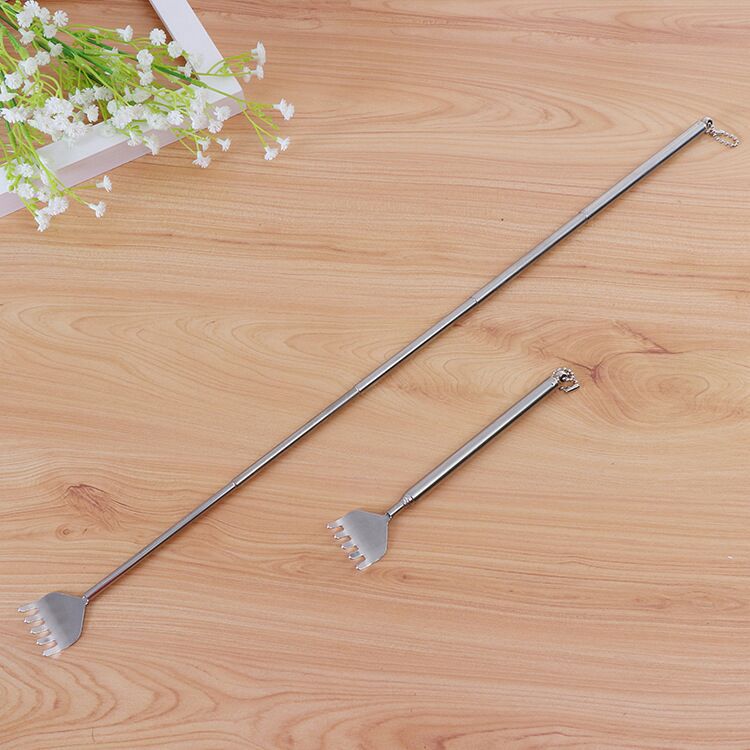 All-steel handle five-section, no need to ask for help, stainless steel itch-scratching rake, telescopic itch-scratching, elderly joy, filial son hand scratch-back device wholesale pic 8