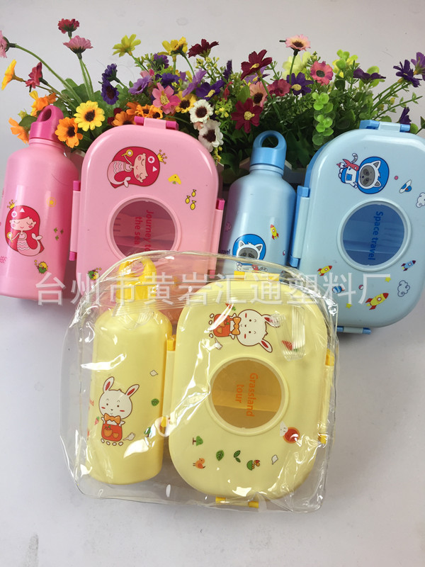 Customized 304 stainless steel lunch box for children without high-transparency preservation box, cartoon lunch box, portable preservation set 800ML pic 7