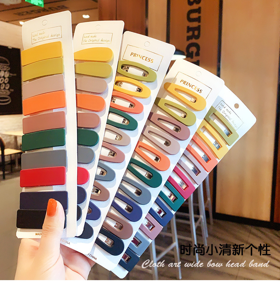 韩国简约bb夹顶夹边夹一字刘海夹子头饰发夹后脑勺马卡龙少女发卡详情1