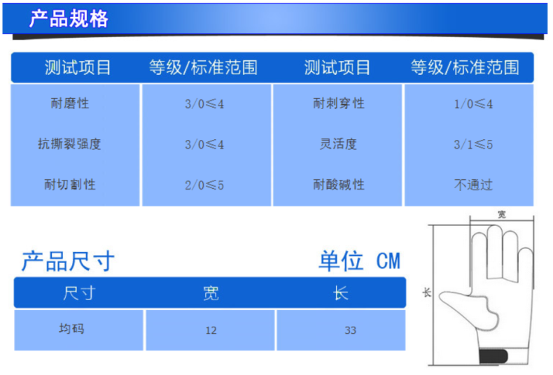 castong卡司顿250° 隔热手套 微波炉防高温手套 PJJJ35工业防烫详情10
