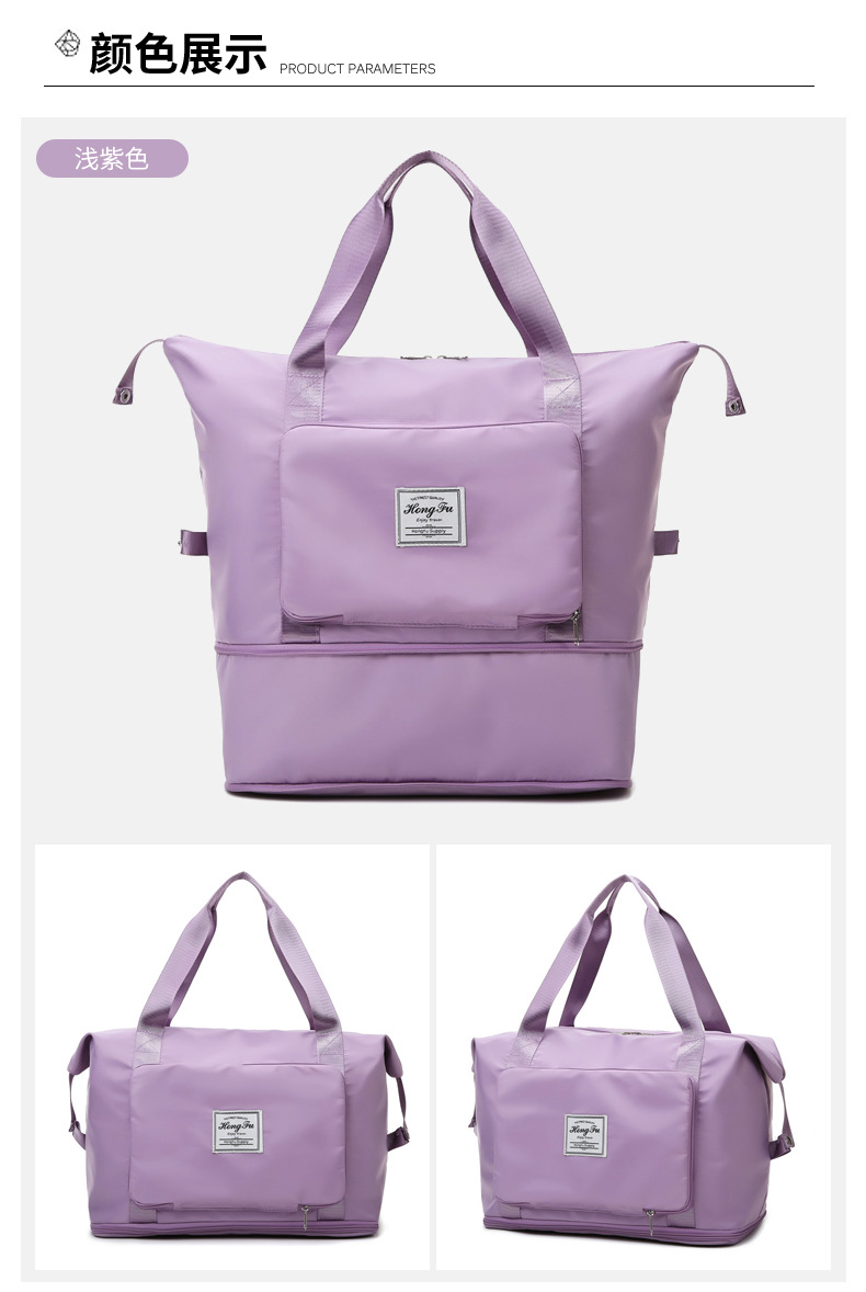 Wholesale dry and wet separation sports hand-held shoulder bags, yoga and fitness bags, folding and storage large-capacity travel bags, LOGO pic 38