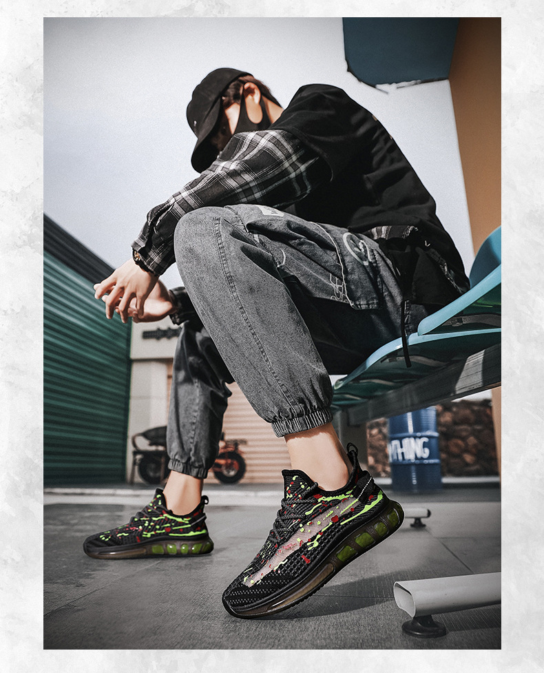 爆米花椰子鞋飞织布透气运动鞋春夏季休闲旅游男鞋时尚潮流跑步鞋详情14