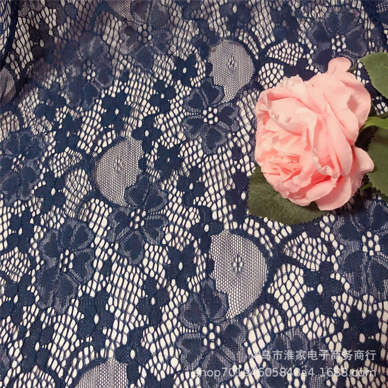 Factory direct sales of brocade lace fabric, elastic leaf flower fabric, lace clothing and dresses, soft and comfortable pic 15