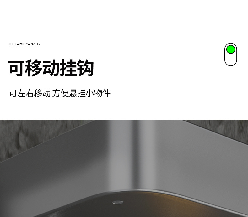 Non-drilling bathroom storage rack, wall-mounted bathroom rack, toilet and washroom wall, bathroom washbasin storage rack pic 14