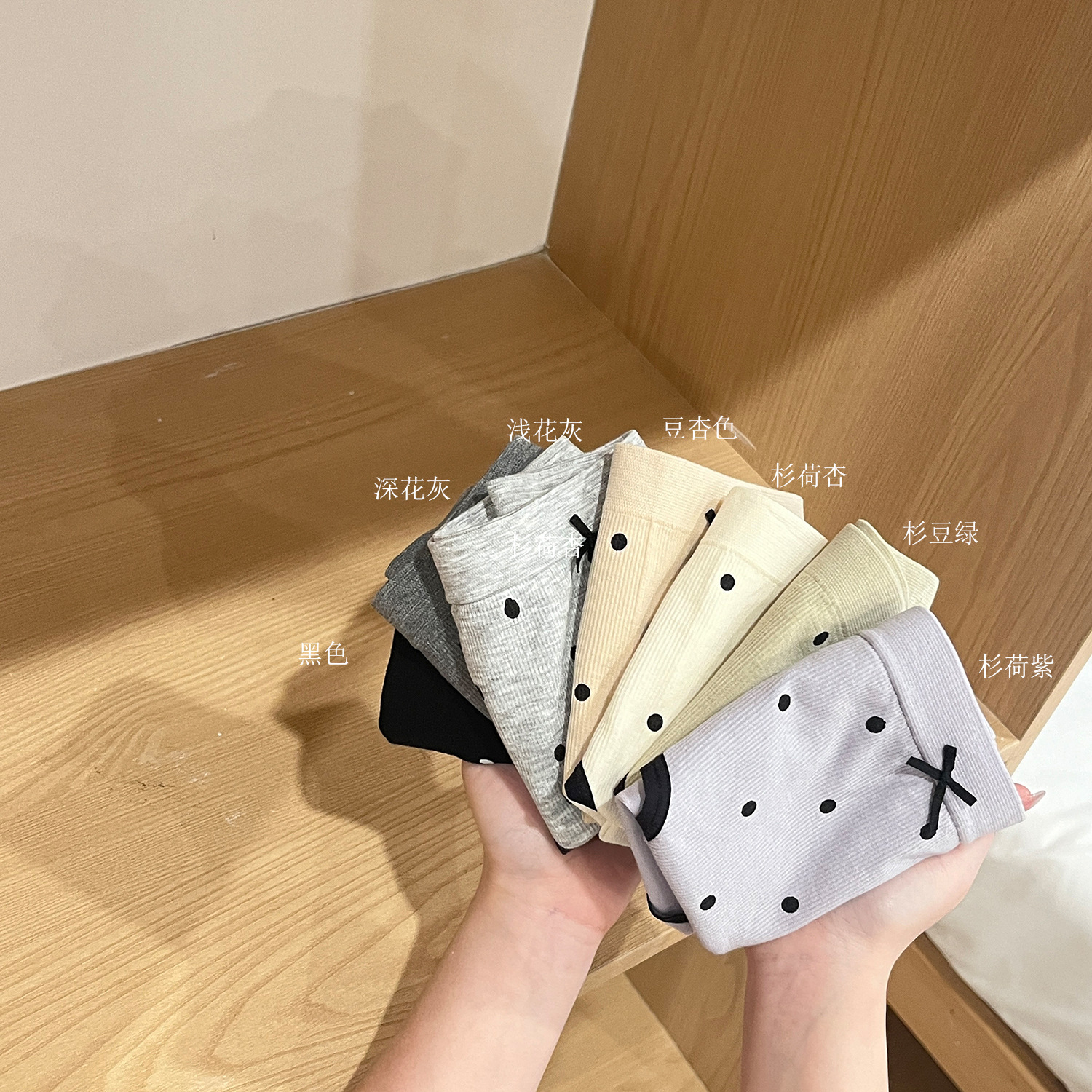 日系内裤女无缝蝴蝶结少女日韩风可爱学生中腰透气女士三角裤批发详情8