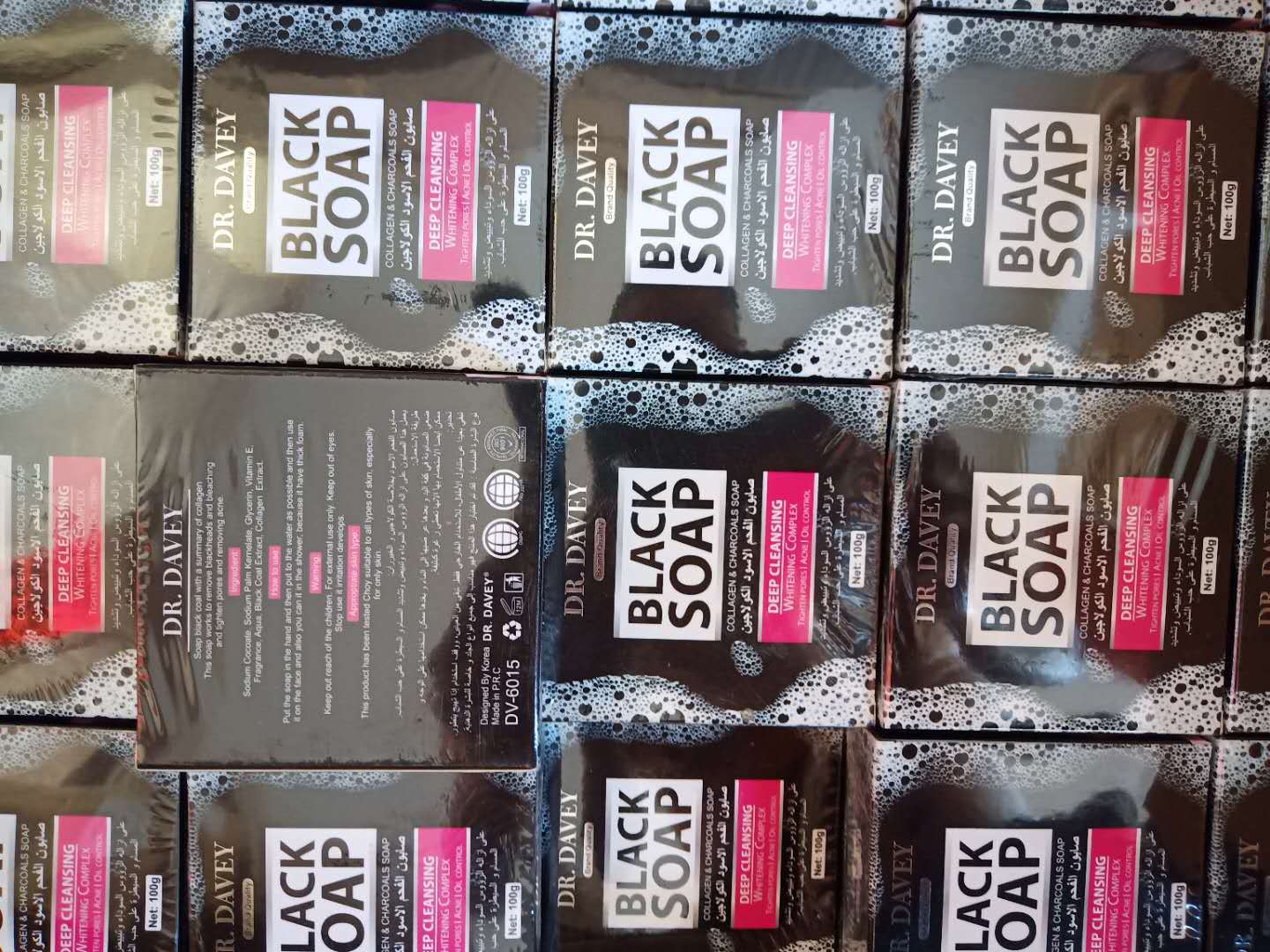 DR.DAVEY Bamboo Charcoal soap for Oil Control and Blackhead Removal/Best-selling black Charcoal Soap for Export to Africa pic 29