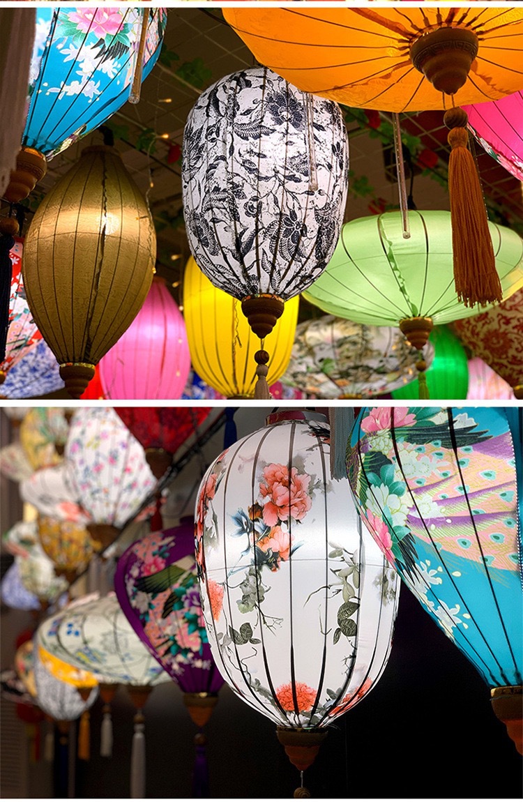 越南钻石灯笼中秋古镇街道国庆网红灯笼街景花灯异形水滴灯笼批发详情2